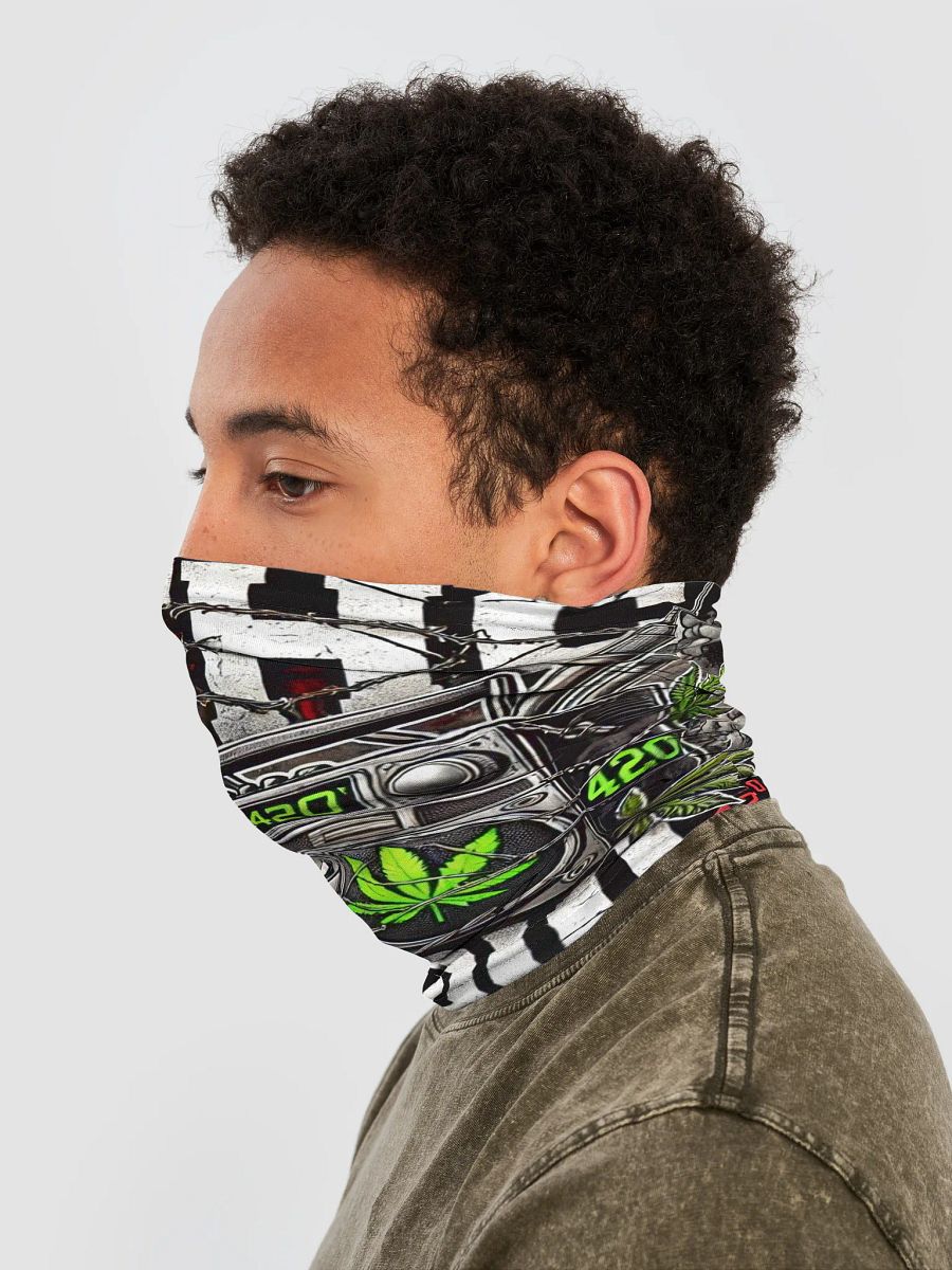 Da Customizable All-Over Print Neck Gaiter product image (3)