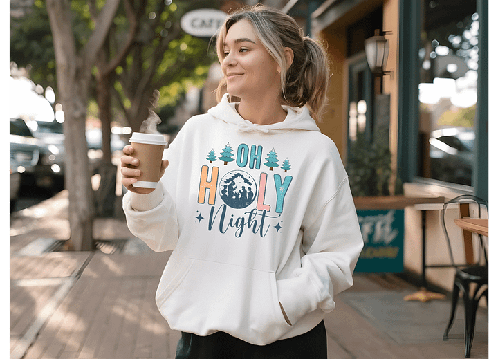 Oh Holy Night Christmas Hoodie product image (1)