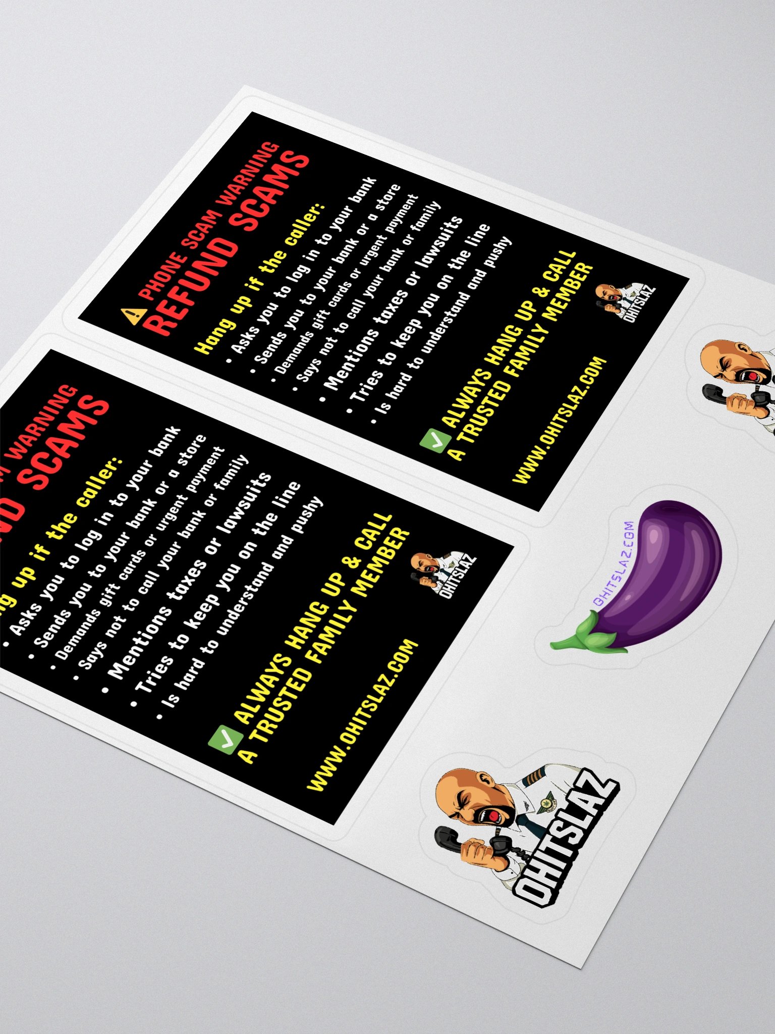 Refund Scam Info Stickers product image (3)