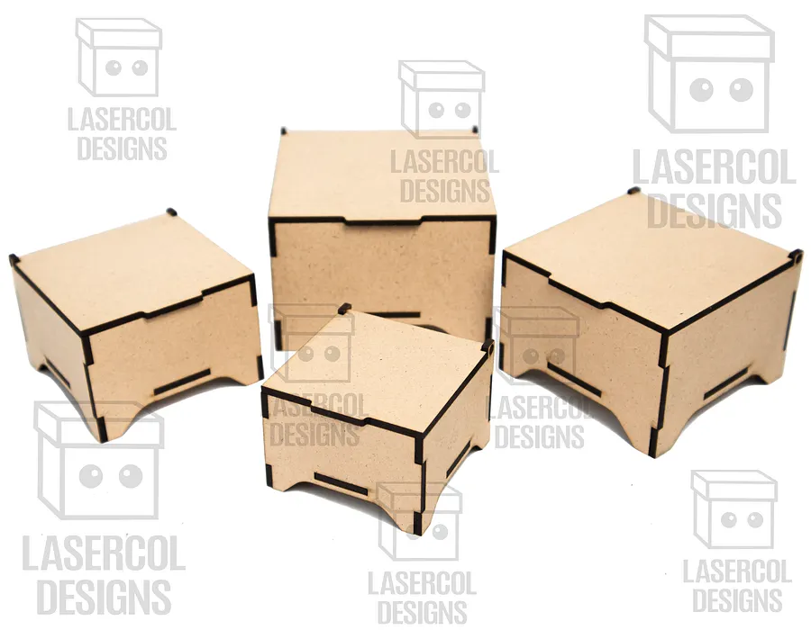 Boxes Set 6 (6 sizes) - Laser Cut Files product image (8)