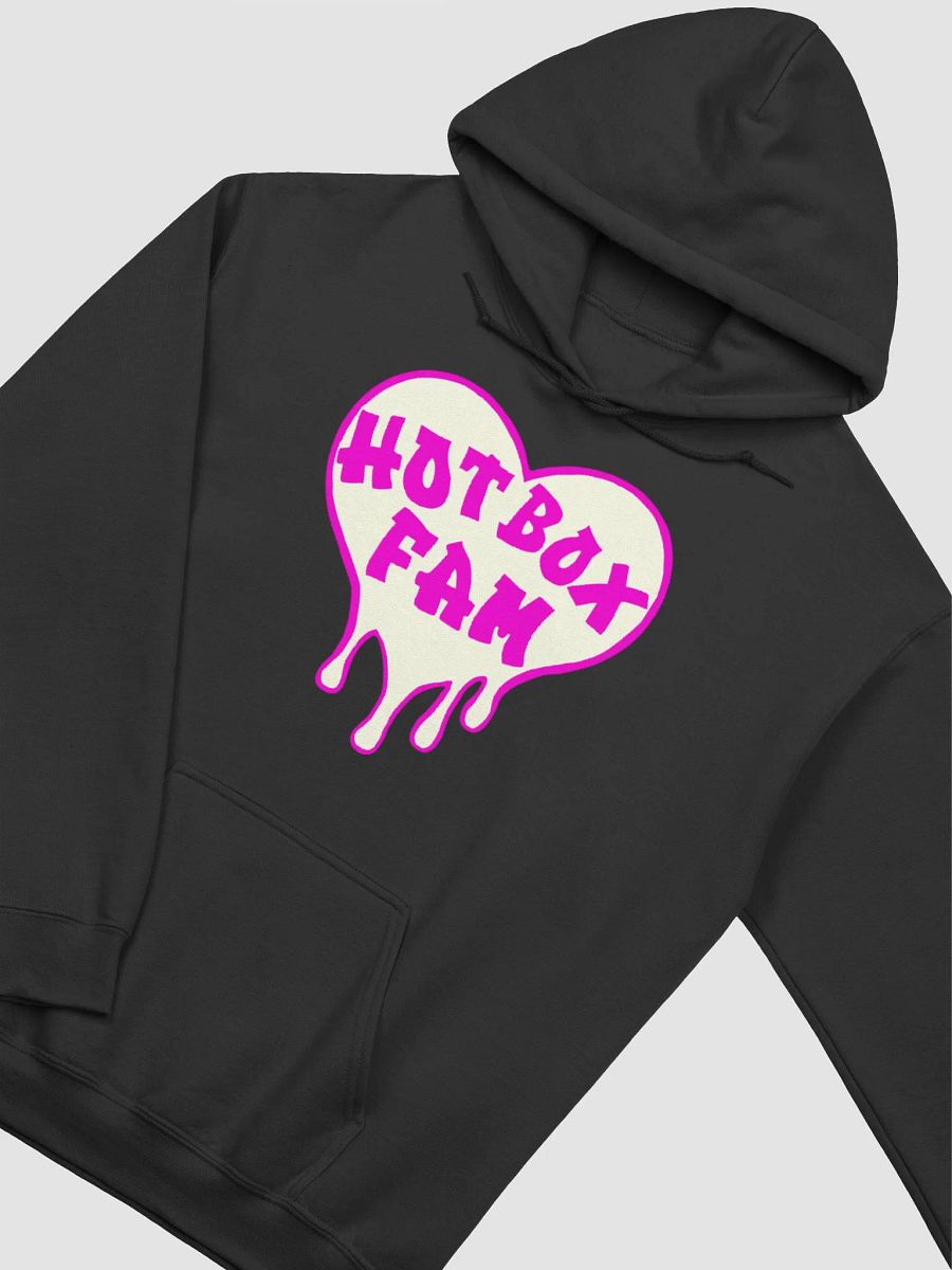 HOT BOX FAM SOLID HOT PINK & WHITE LOGO HOODIE product image (20)