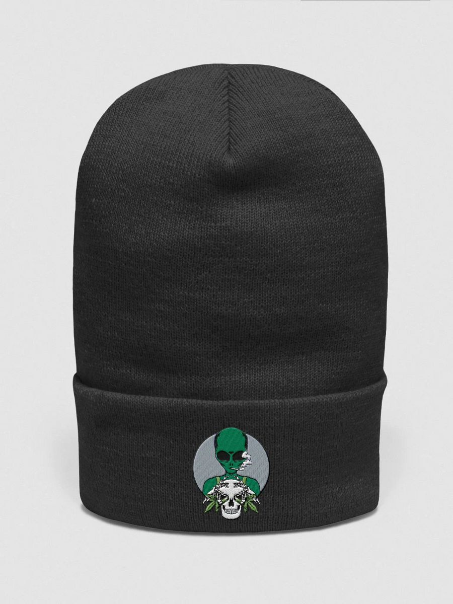 alien with skull Yupoon cuffed beanie product image (4)