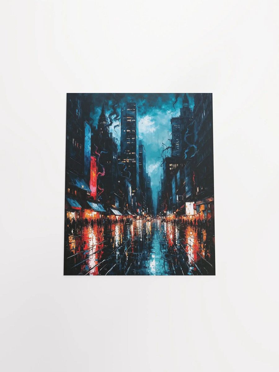 Moody Urban Nightlife Matte Poster product image (23)