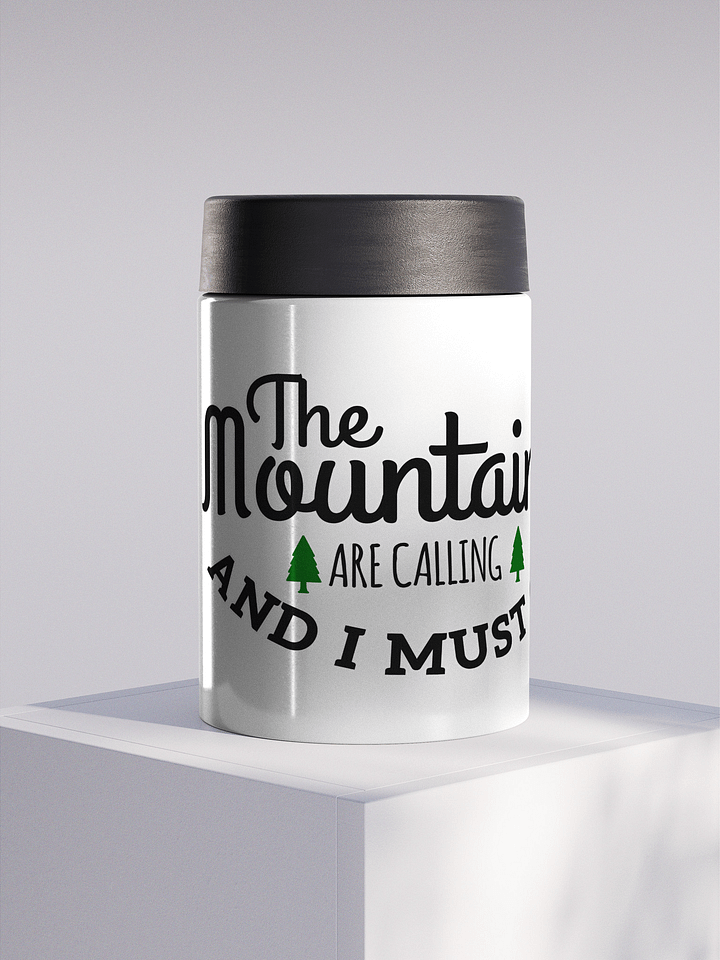 Mountain Calling Stainless Steel Koozie product image (1)