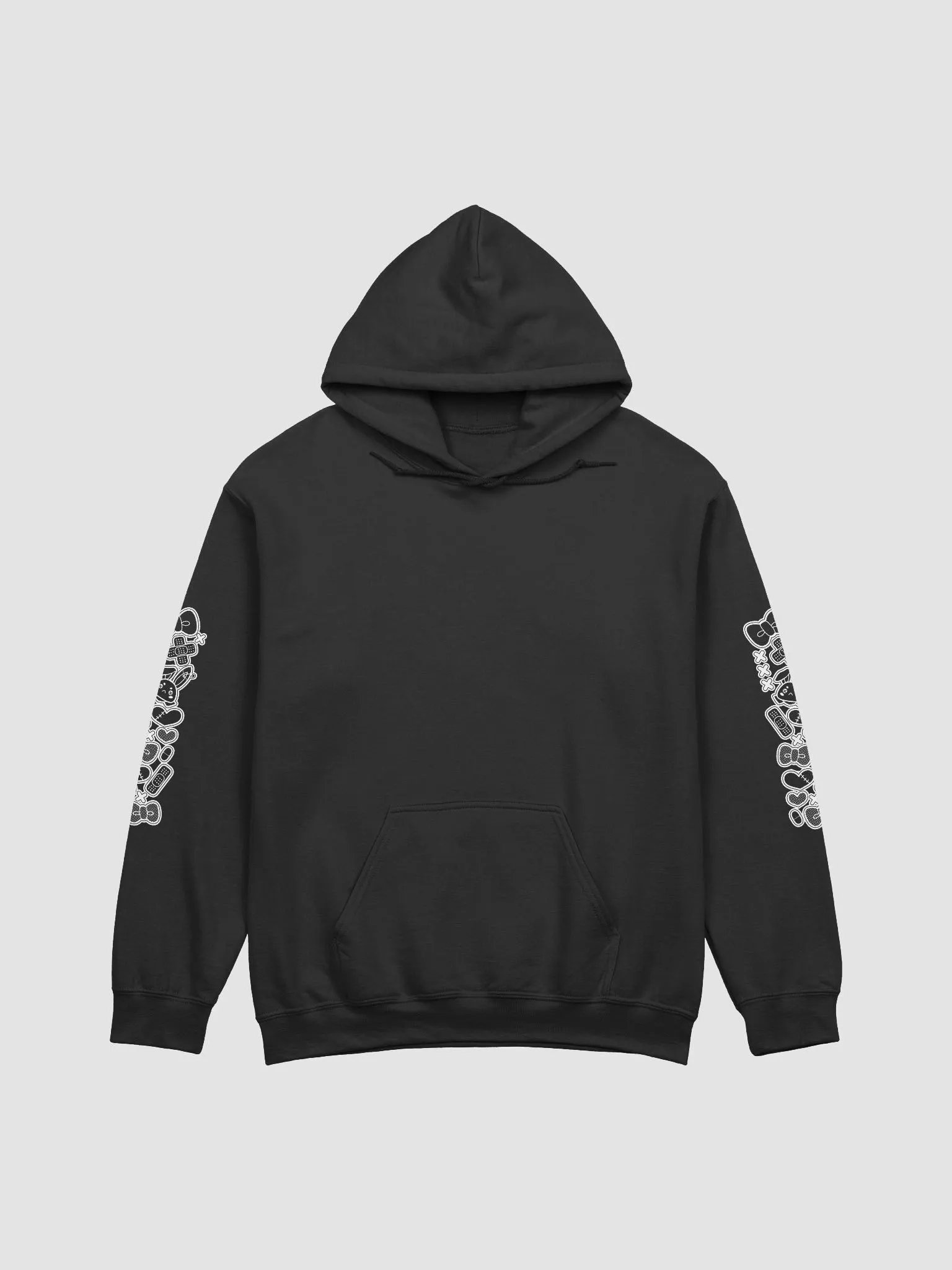 hoodie but with white print product image (1)
