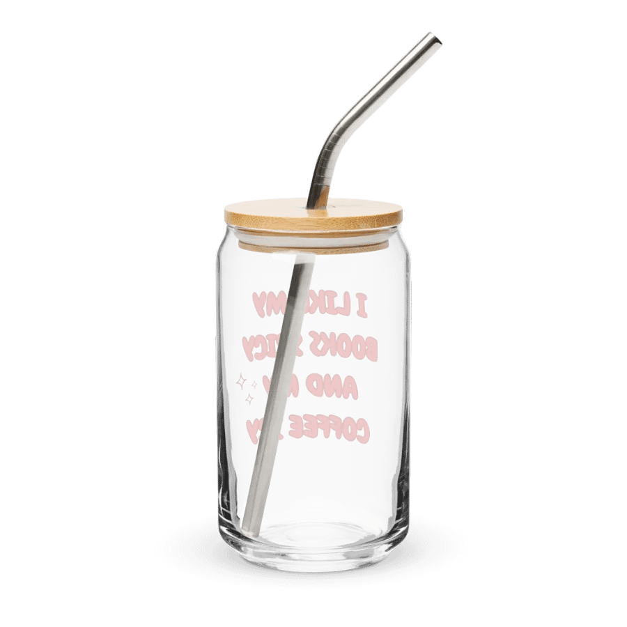 Books Spicy, Coffee Icy Bookish Glass Can product image (2)