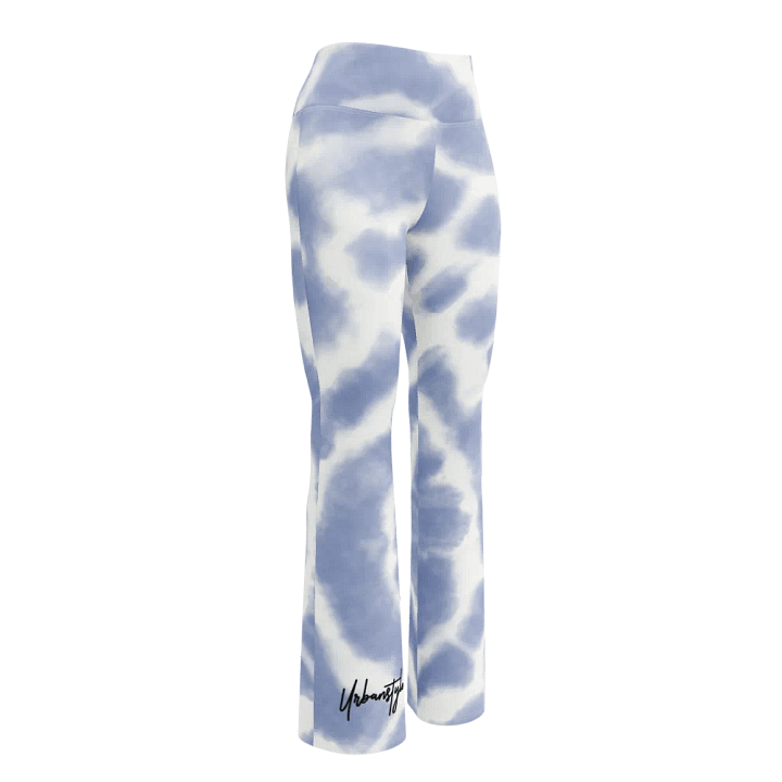 Ripple Effect Tie-Dye Flare Leggings product image (2)