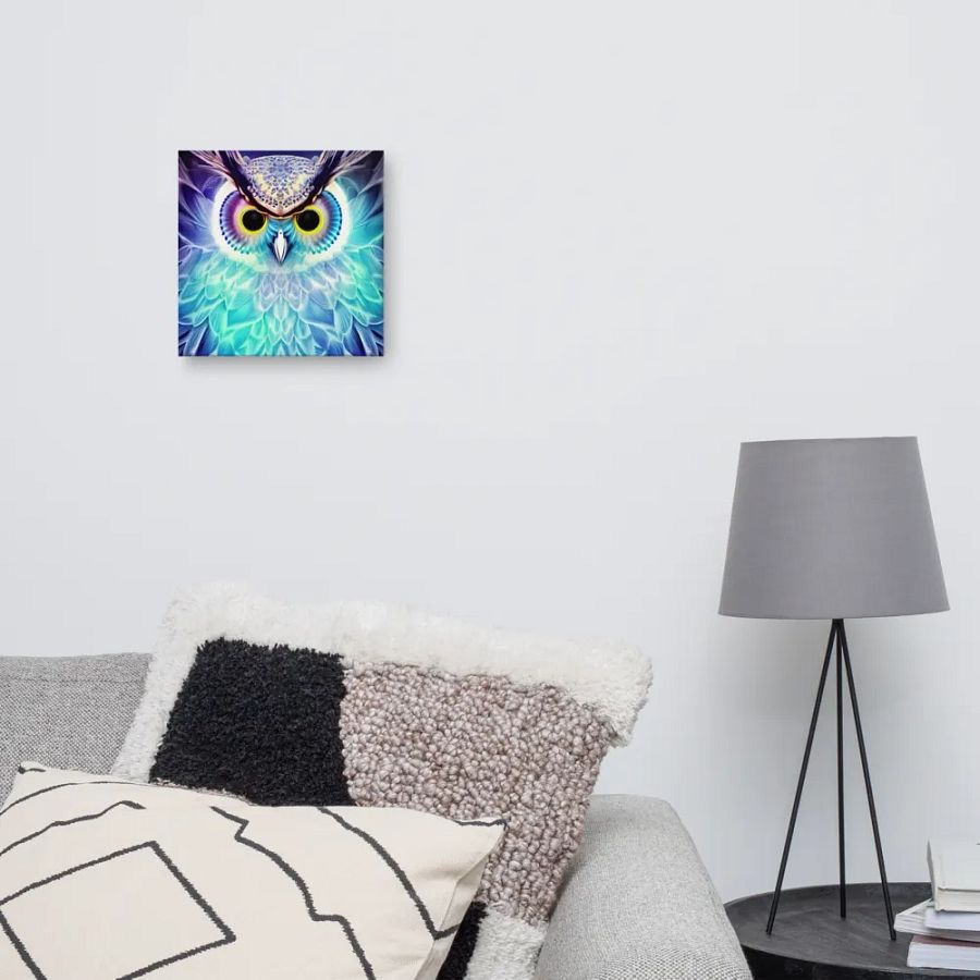 Fantasy Fractal Owl Art - v10 product image (10)