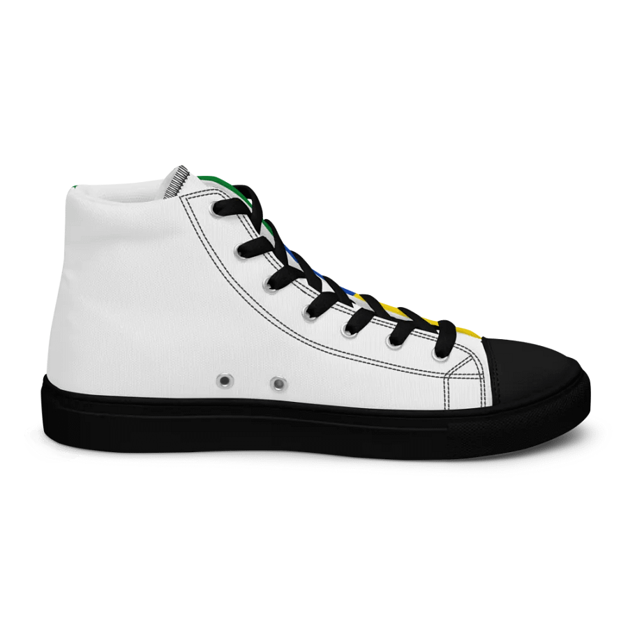 Ethiopian Flag Retro High Top Canvas Shoes product image (6)