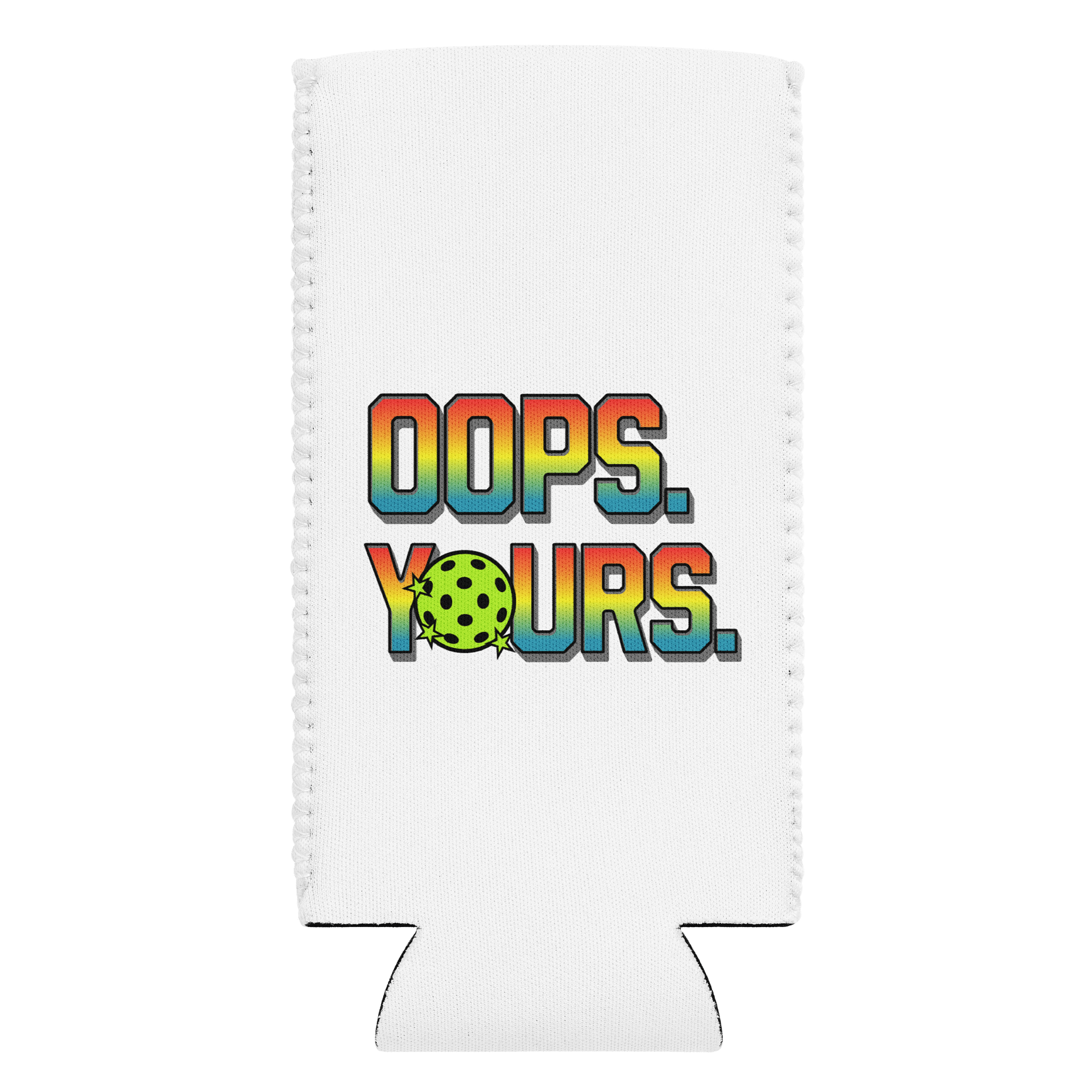 Oops Yours Pickleball Gradient Funk Can Cooler product image (1)