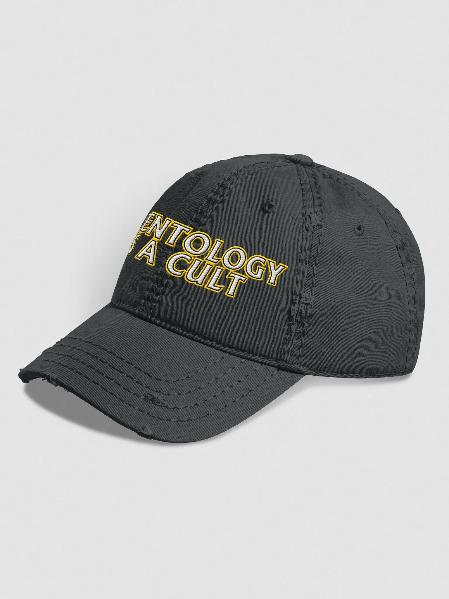 'SCIENTOLOGY IS A CULT' DISTRESSED HAT product image (2)