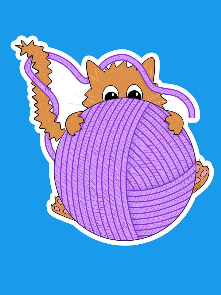 Kitten Yarn Sticker product image (2)