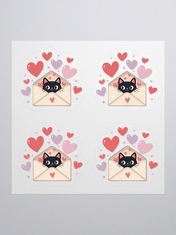 Feline Valentine Envelope - sticker product image (2)
