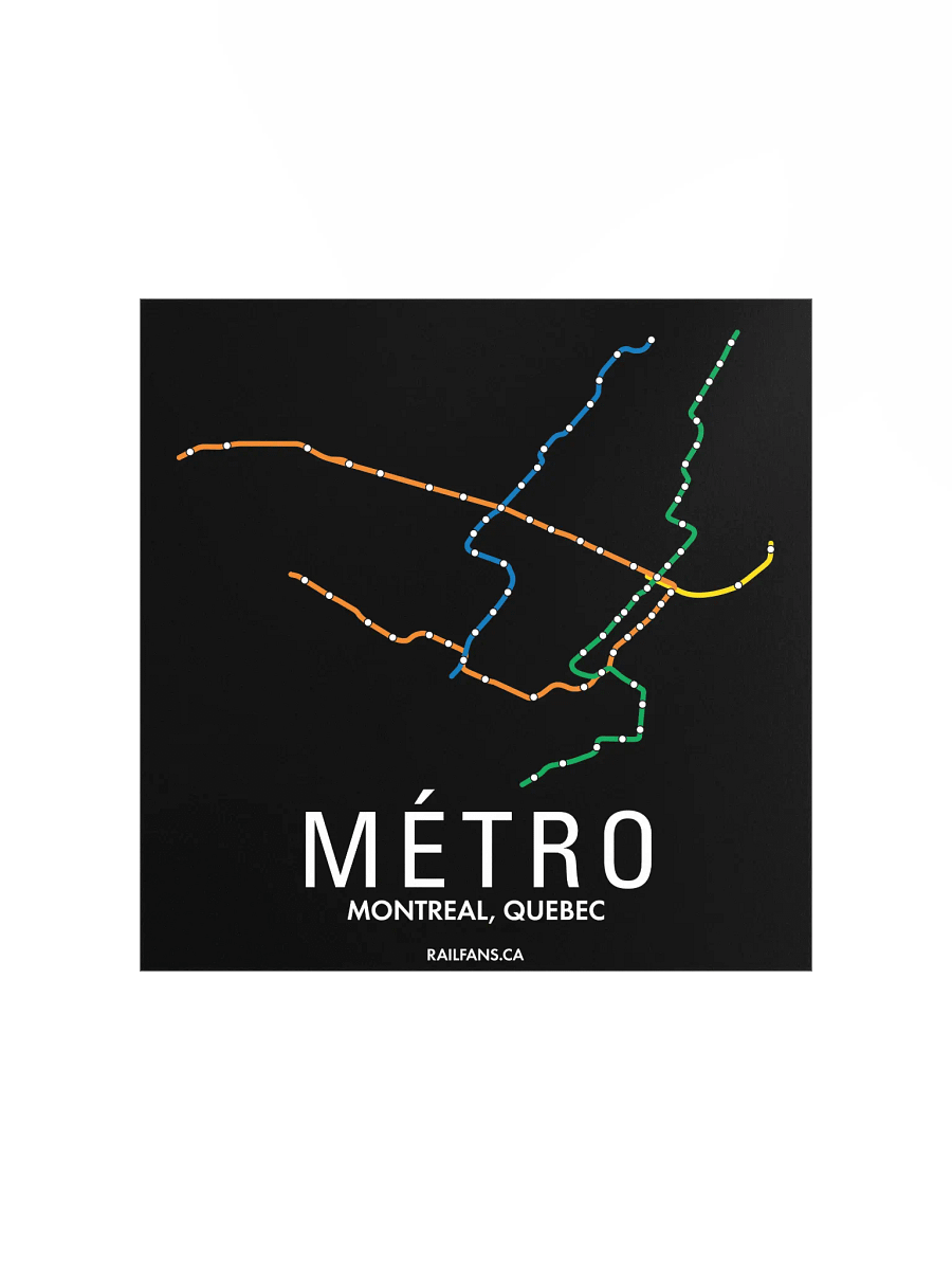 The Rail Fans Canada Transit Map - Metro product image (1)