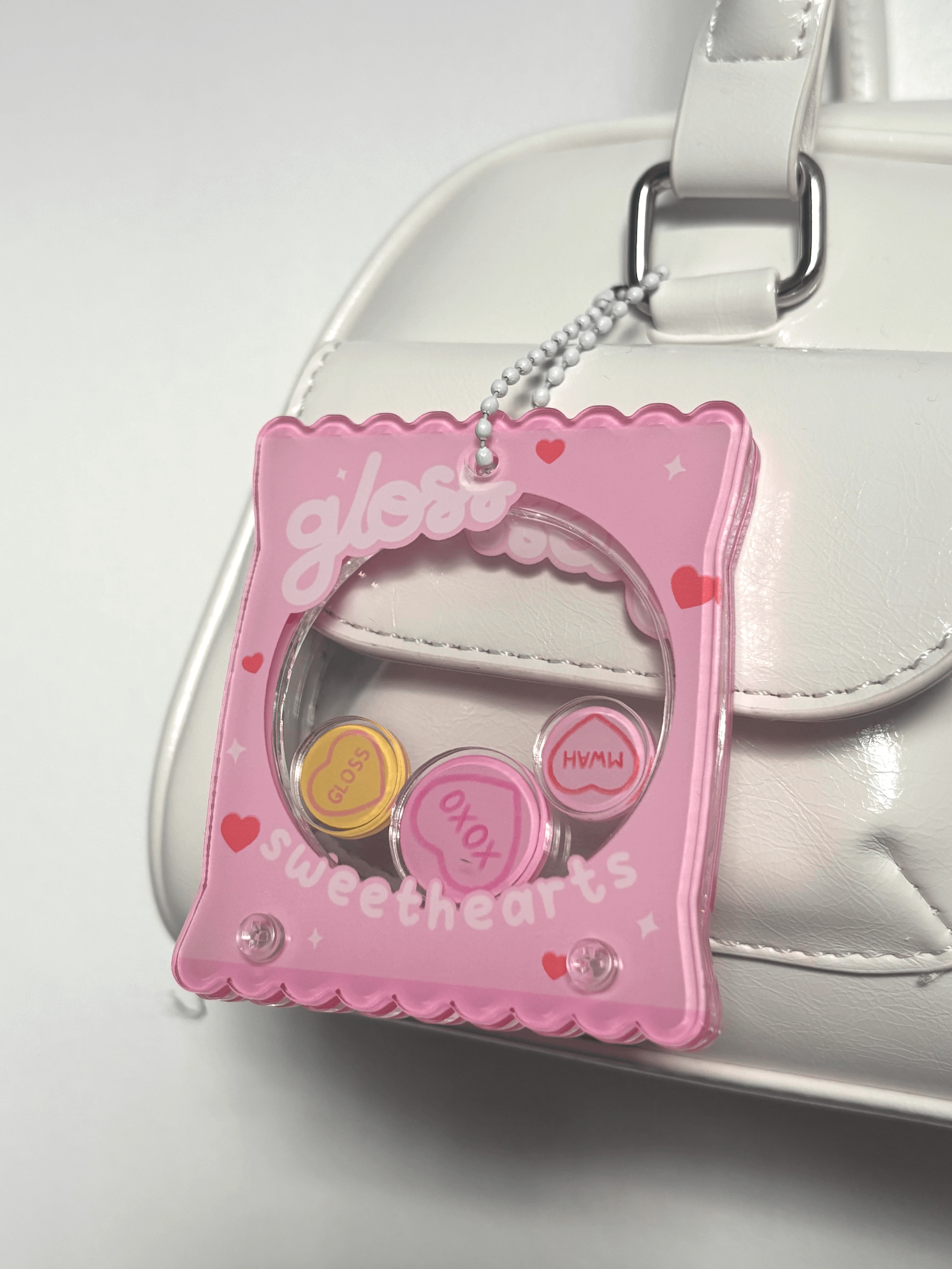 Gloss sweethearts candy shaker keyring product image (1)