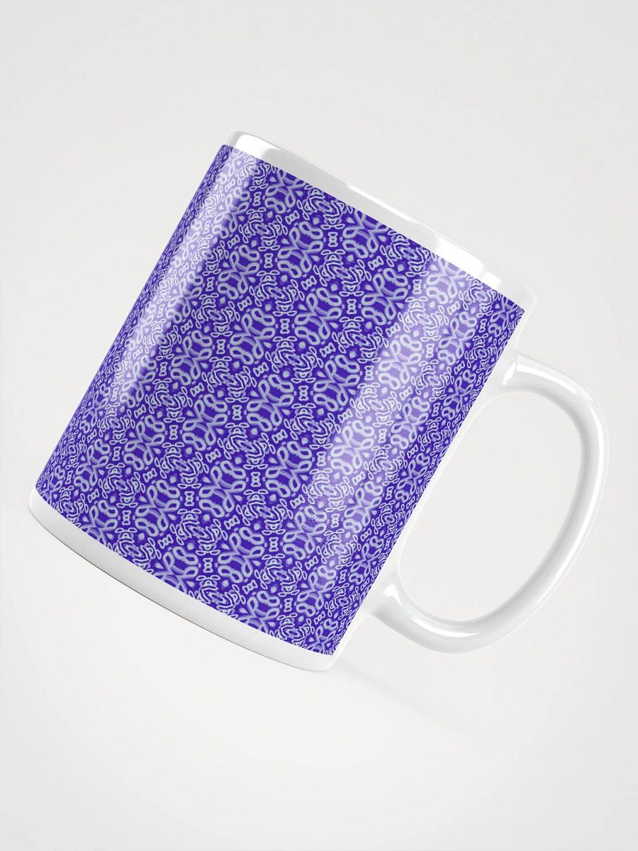 Purple & White Seamless Patterned Ceramic Mug product image (5)