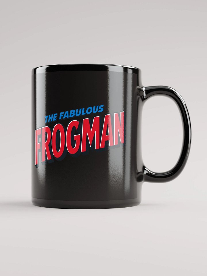 Fabulous Frogman Logo + Meme Face Black Mug product image (1)