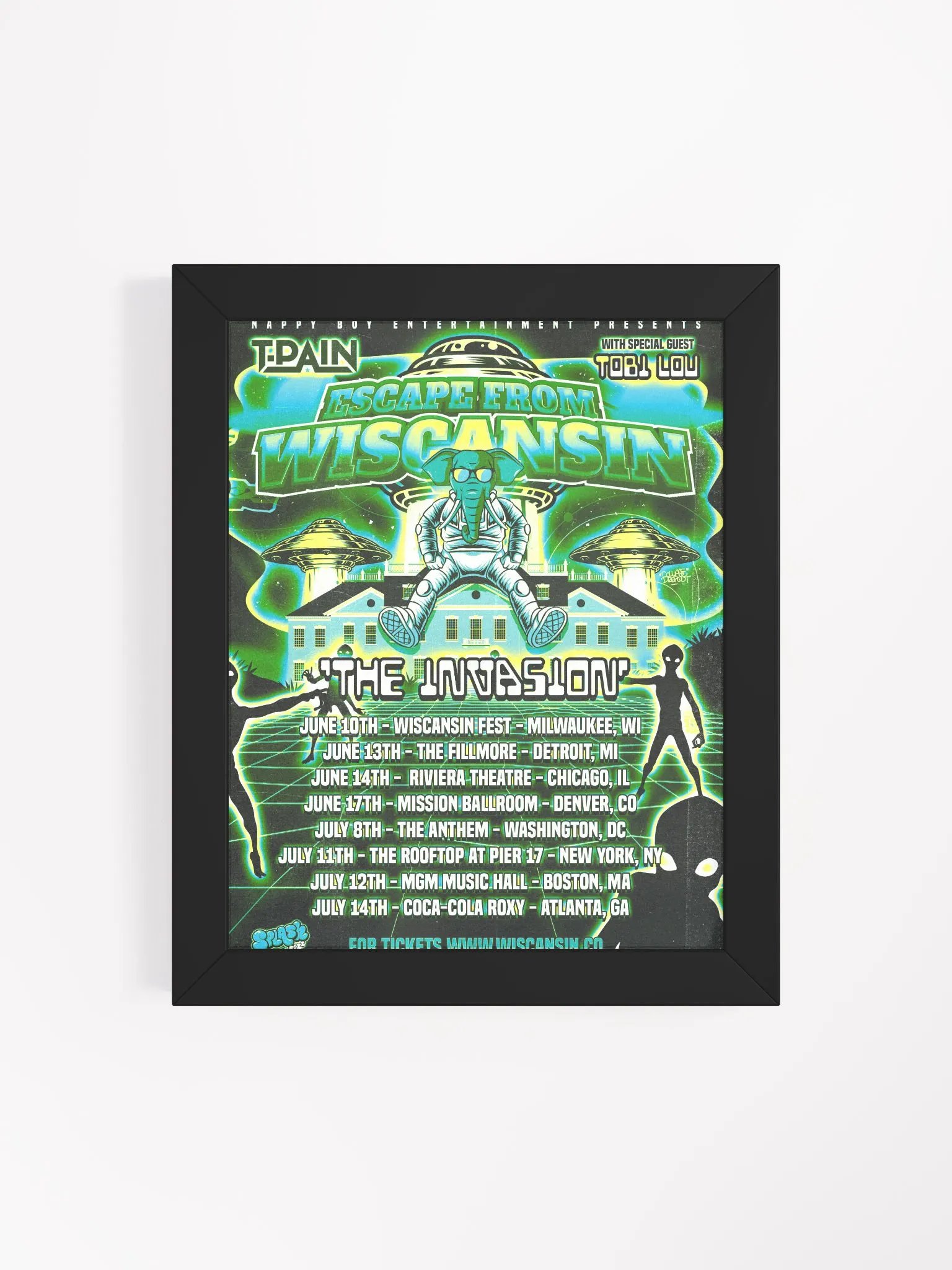 Framed Invasion Tour Poster product image (7)
