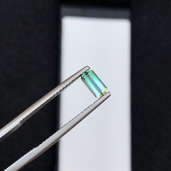 BI-COLOR SMALL STONE FOR WIRE WRAPPING TOURMALINE STONE FOR RING VVSI , 0.45 CRT product image (2)