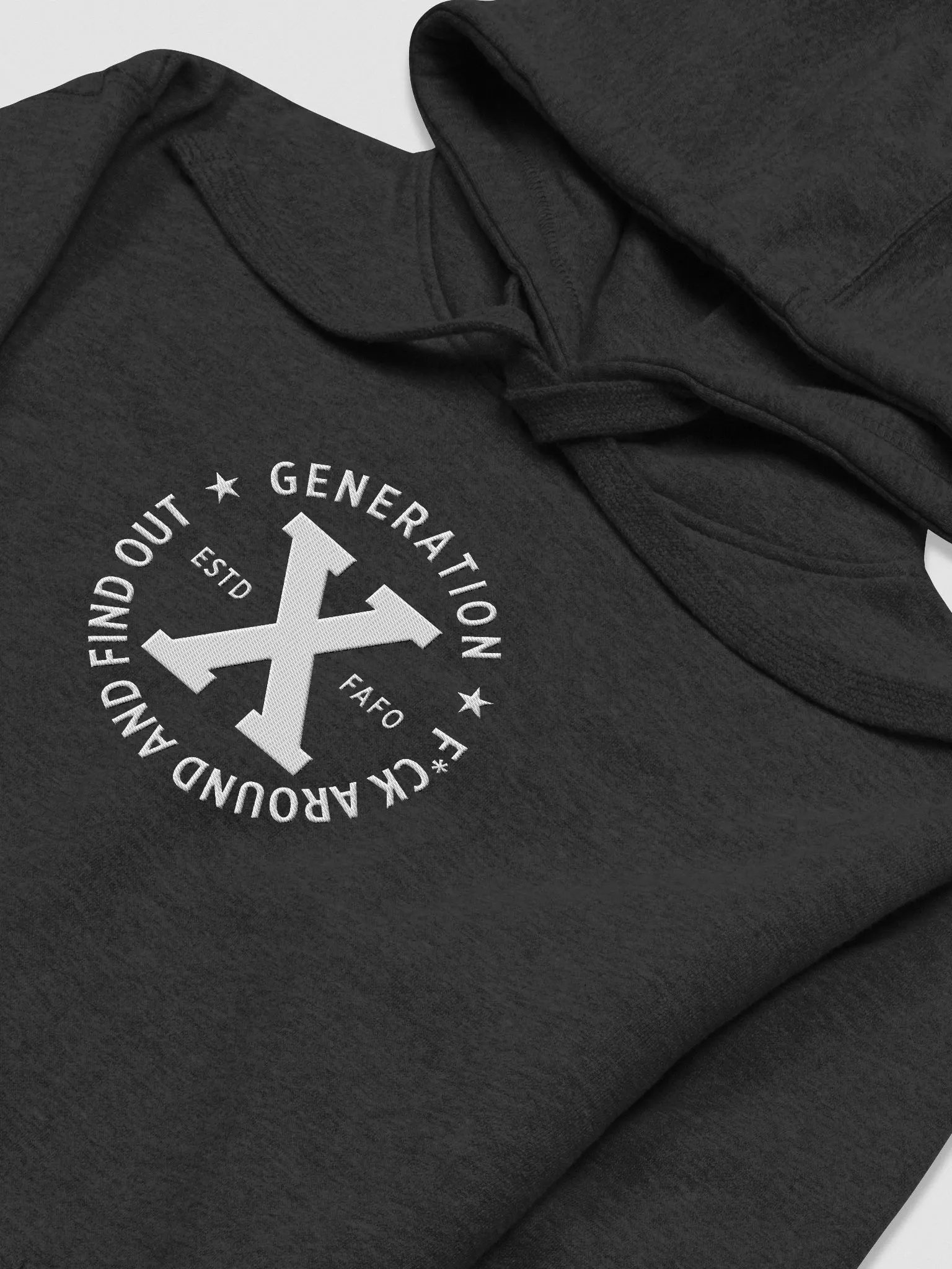 Generation X ESTD FAFO - F*ck Around And Find Out - Embroidered Hoodie product image (3)
