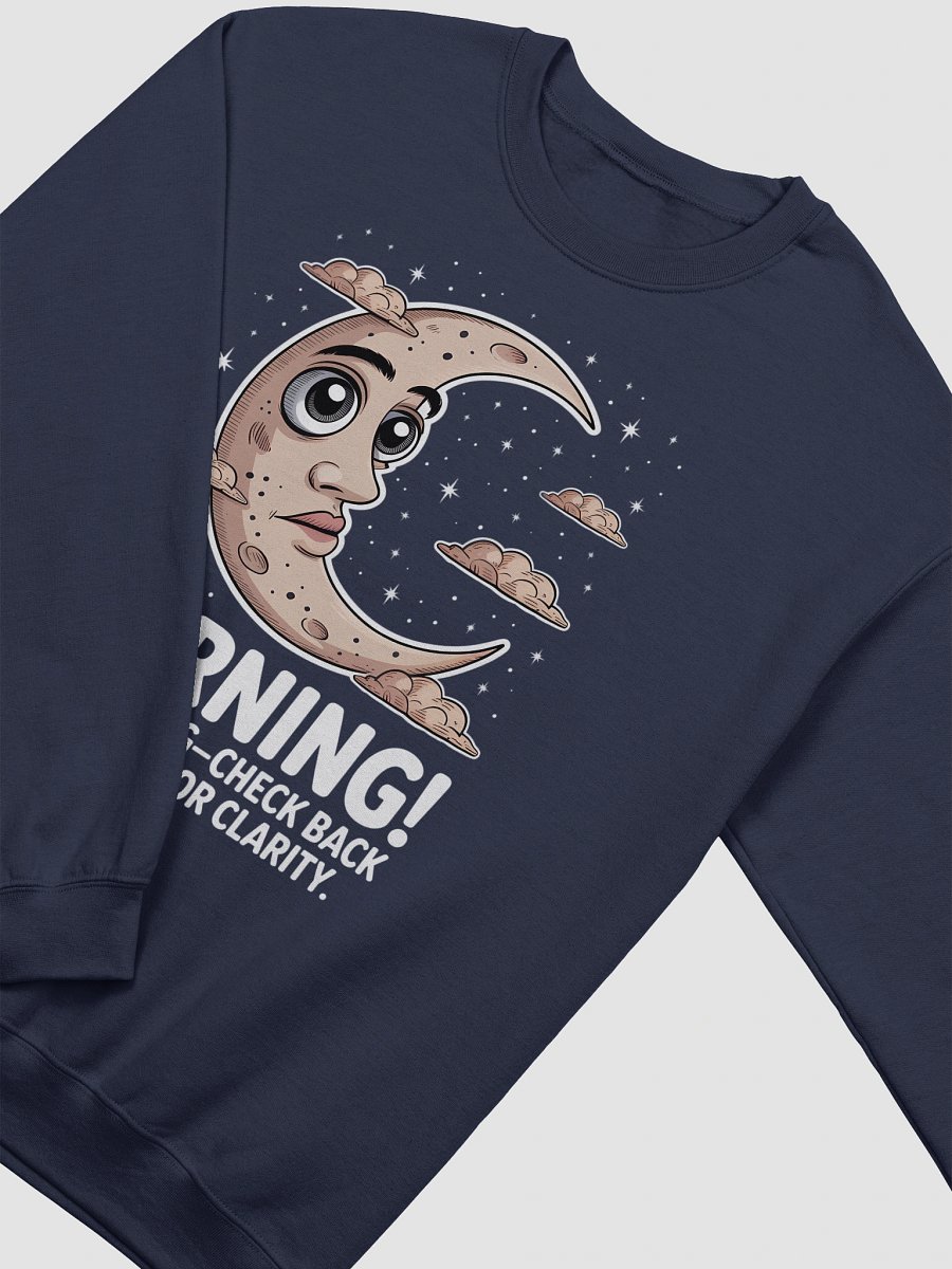 Confused Moon Lunar Being Reflector Sweatshirt product image (3)