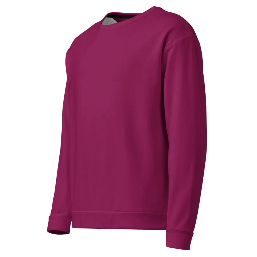 Plain Dark Plum Pink Light Summer Unisex Recycled Polyester Heavyweight Premium Sweatshirt by Treasure Pie product image (3)