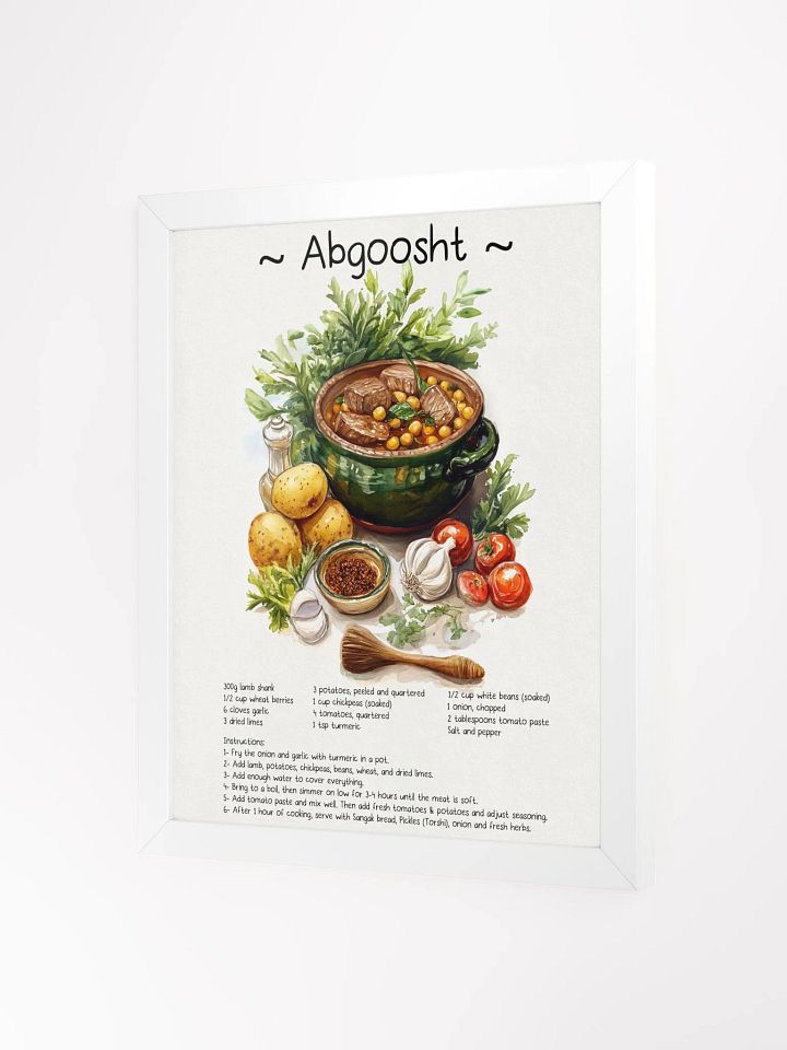 Abgoosht Illustration | Persian food (Dizi) Recipe design | Traditional Persian Cuisine Illustration for Kitchen product image (26)