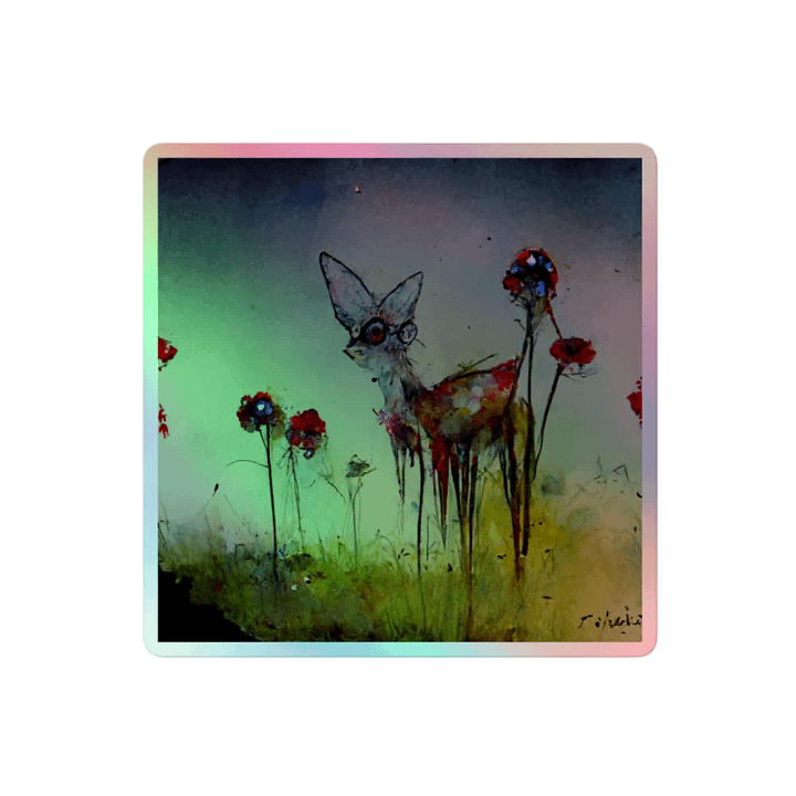 Enchanted Deer Holographic Sticker Sheet product image (2)