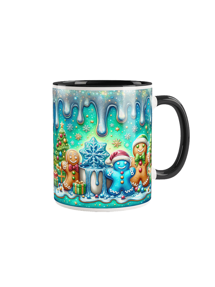 Gingerbread Wonderland Mug | Cute Christmas Cocoa Cup | Colorful Holiday Mug Gift | Retro Gingerbread Man Coffee Cup | Festive Holiday Decor product image (2)
