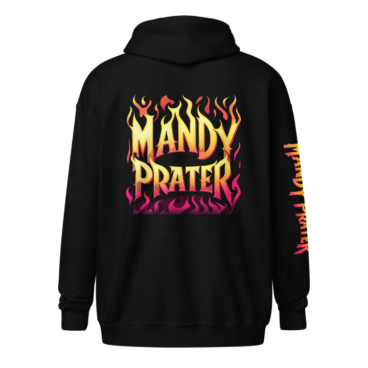 Mandylorian Flame Helmet Zip Hoodie product image (1)