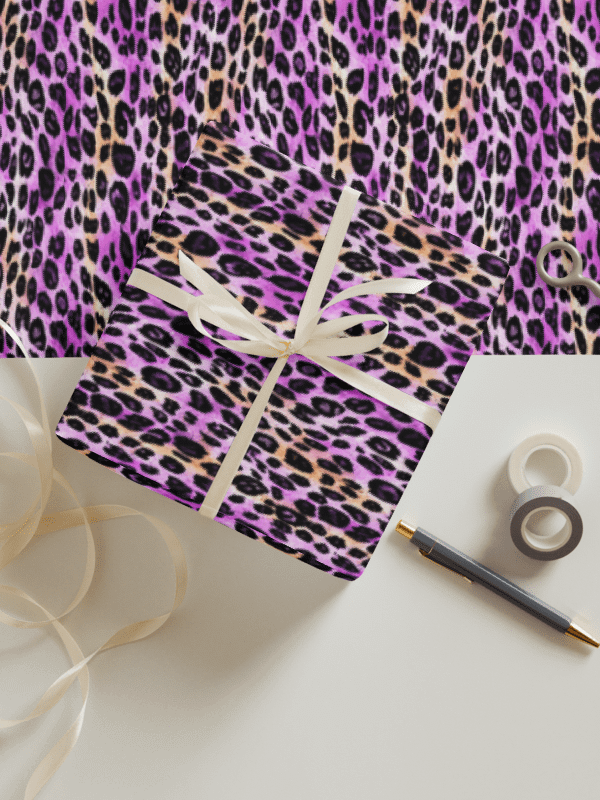 Purple Beige Leopard Paper Seets product image (4)