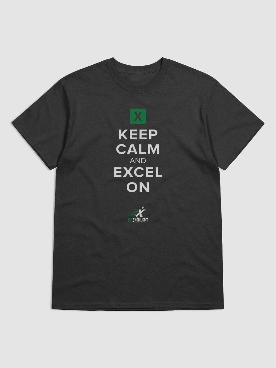 Keep Calm And Excel On - Black T-Shirt product image (3)
