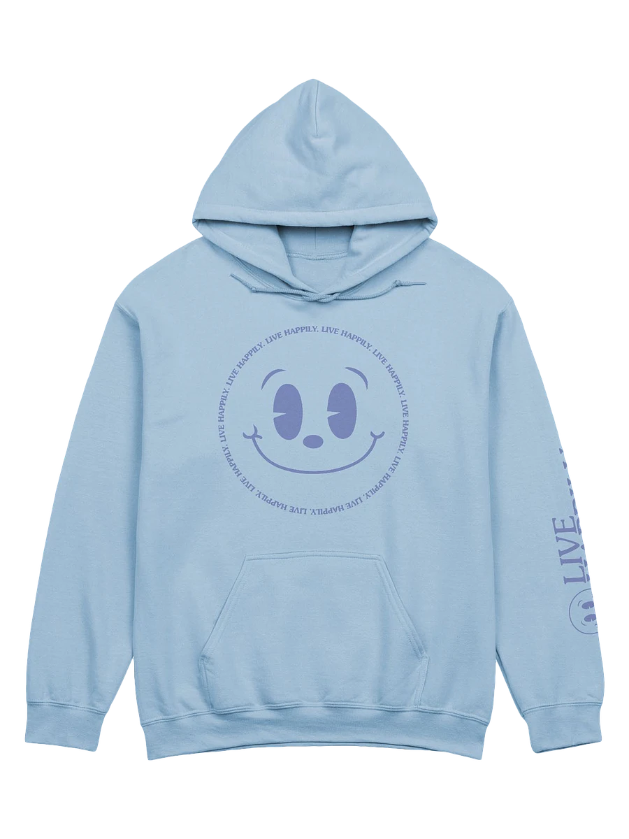Live Happily Smiley Hoodie product image (1)