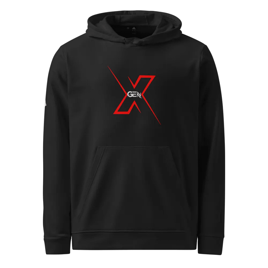 Gen X Adidas Fleece Hoodie-Red product image (1)