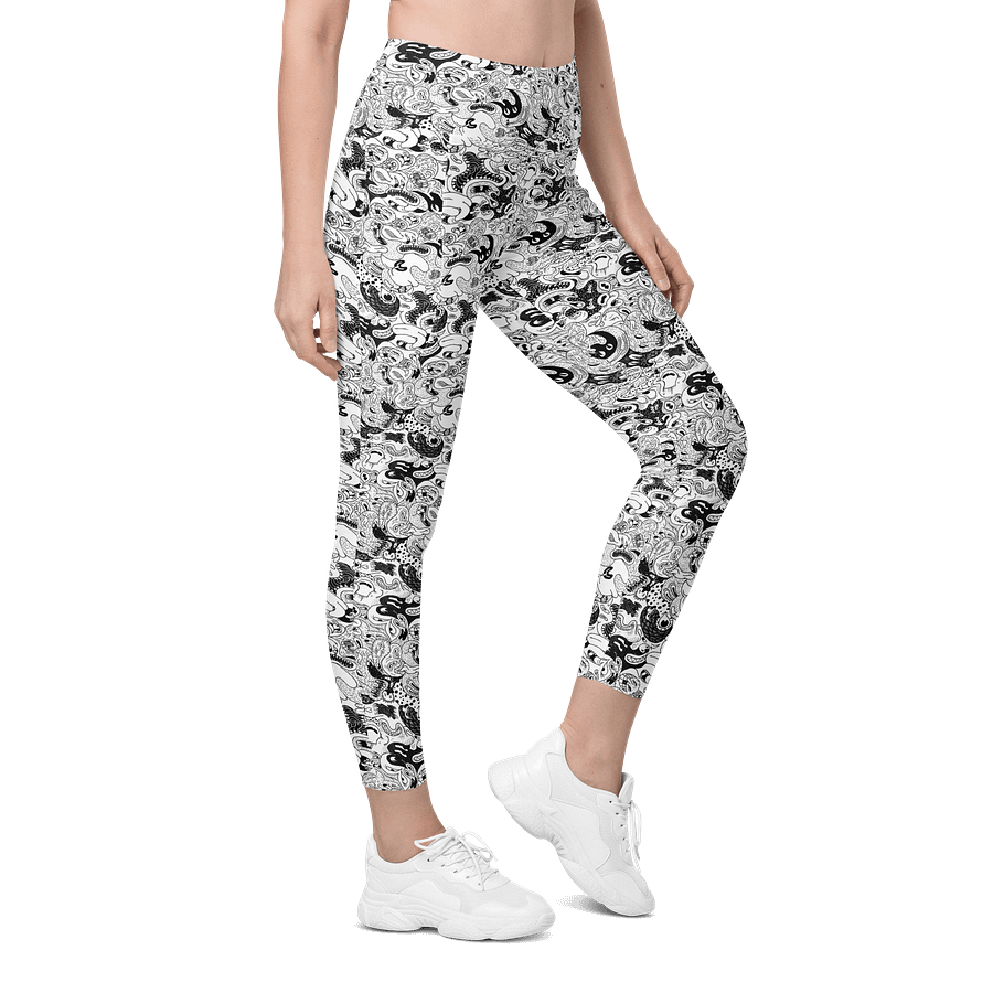 Monster repeat pattern leggings product image (5)