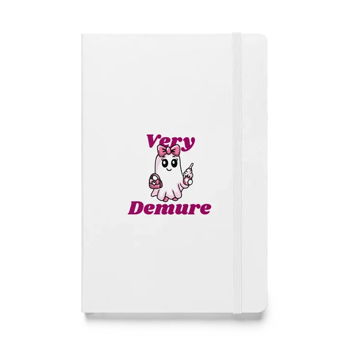 Very Demure Cute Ghost Hardcover Bound Lined Notebook product image (1)