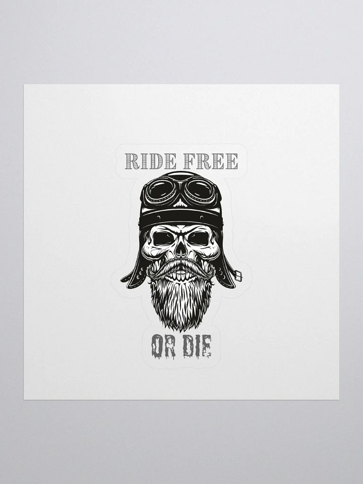 RIDE FREE OR DIE Decal product image (1)