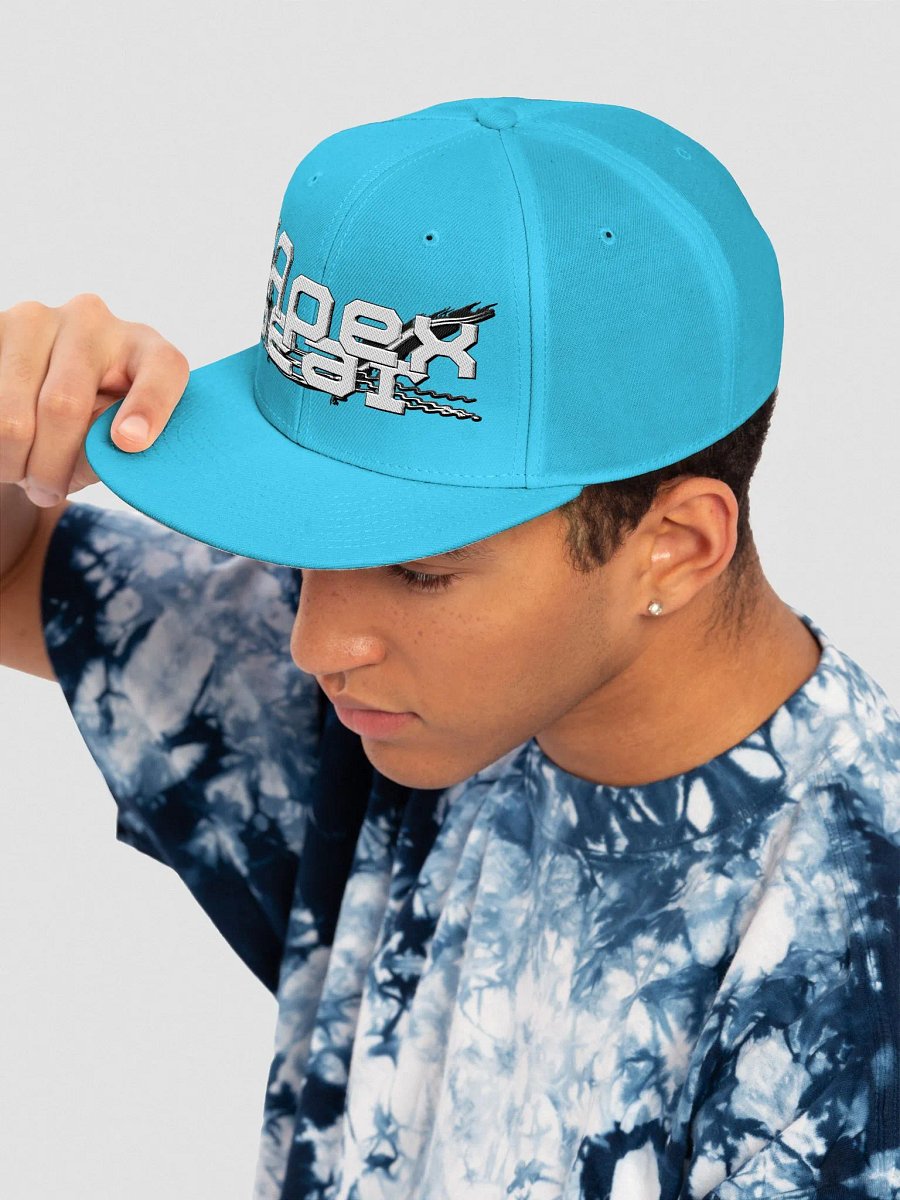 Wool Blend Snapback Cap - Embroidery - White HApex Gear White Logo product image (7)