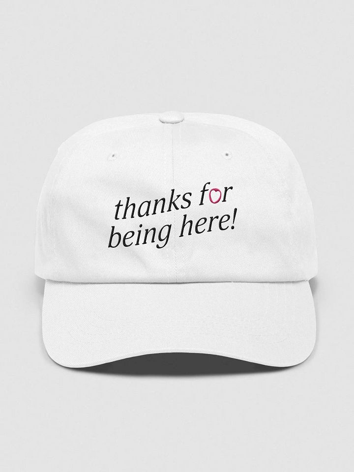thanks for being here! Hat (Pink) product image (2)