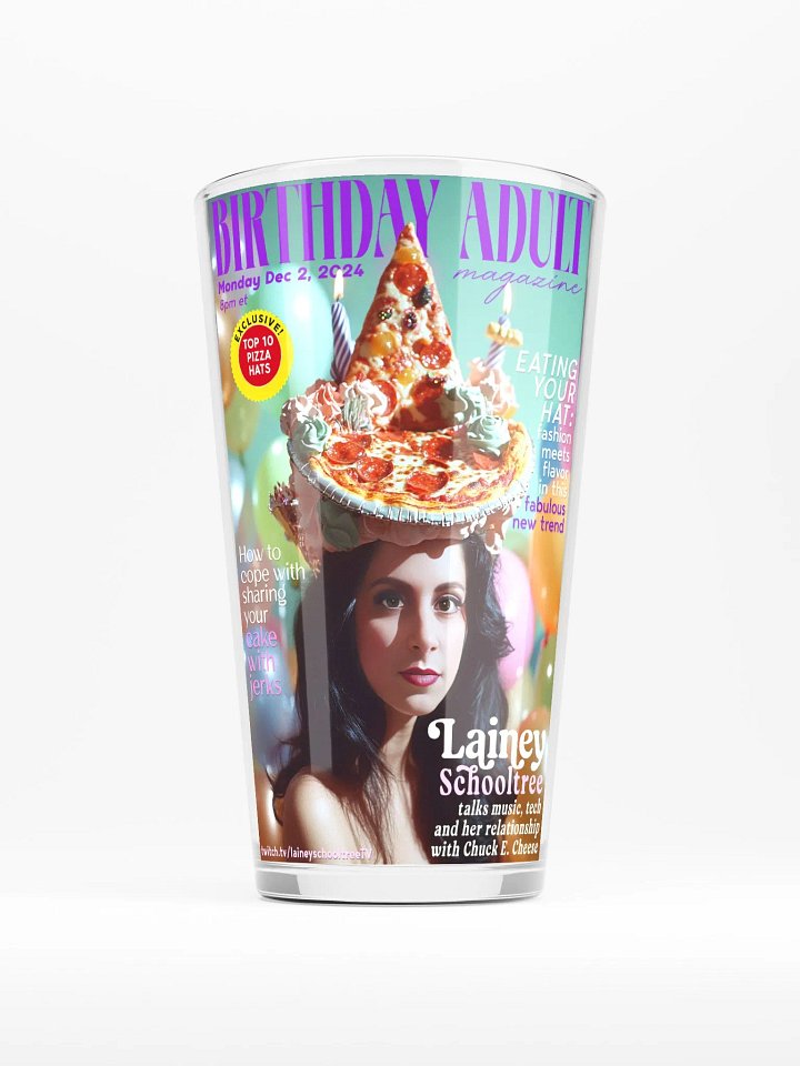 Limited Edition BIRTHDAY ADULT MAGAZINE 2024 Pint Glass product image (1)