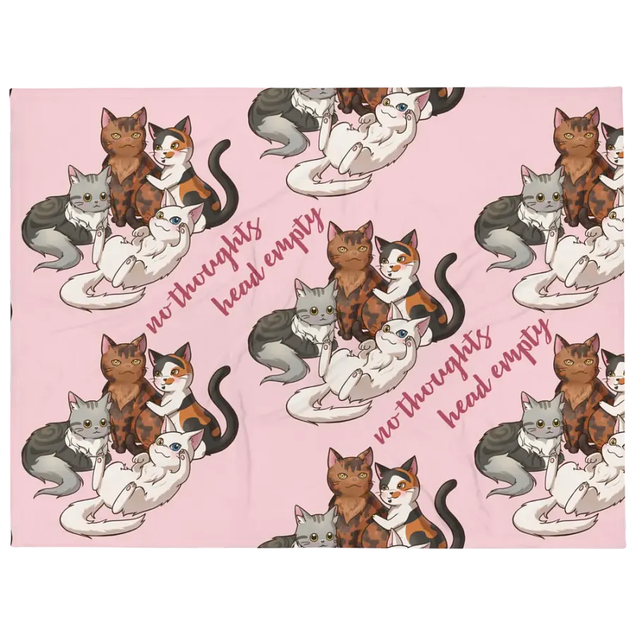 No Thoughts Head Empty Blanket product image (1)