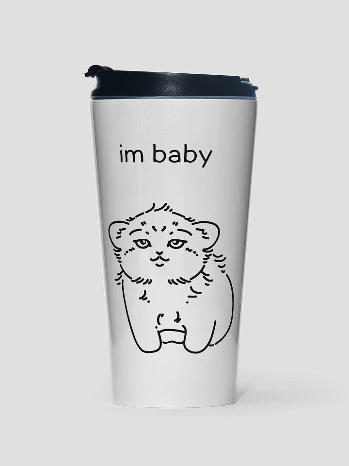 I'm Baby Manul - Steel Travel Mug product image (1)
