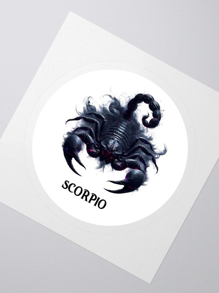 Mythical Scorpio Zodiac Round Sticker product image (2)