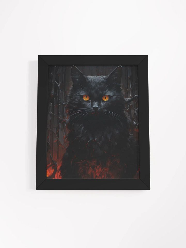 Mystical Gaze - Framed Matte Cat Poster product image (1)