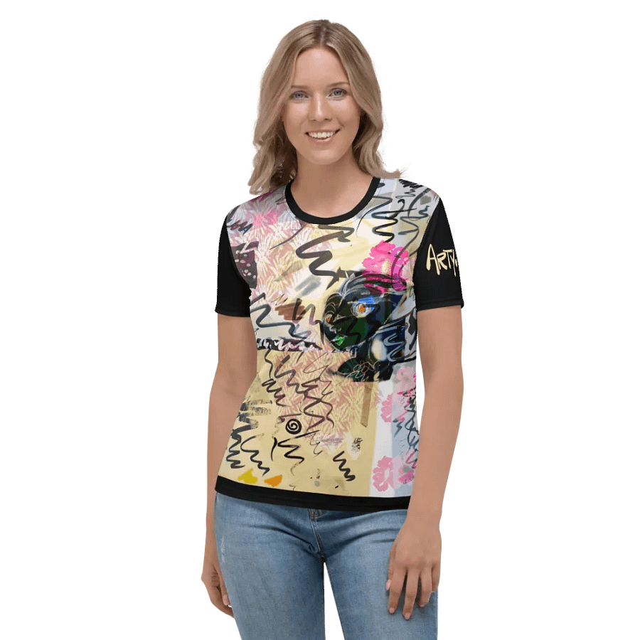 ScribbleWear #2 Women's Crew Neck Poly Tee/Boxes product image (3)