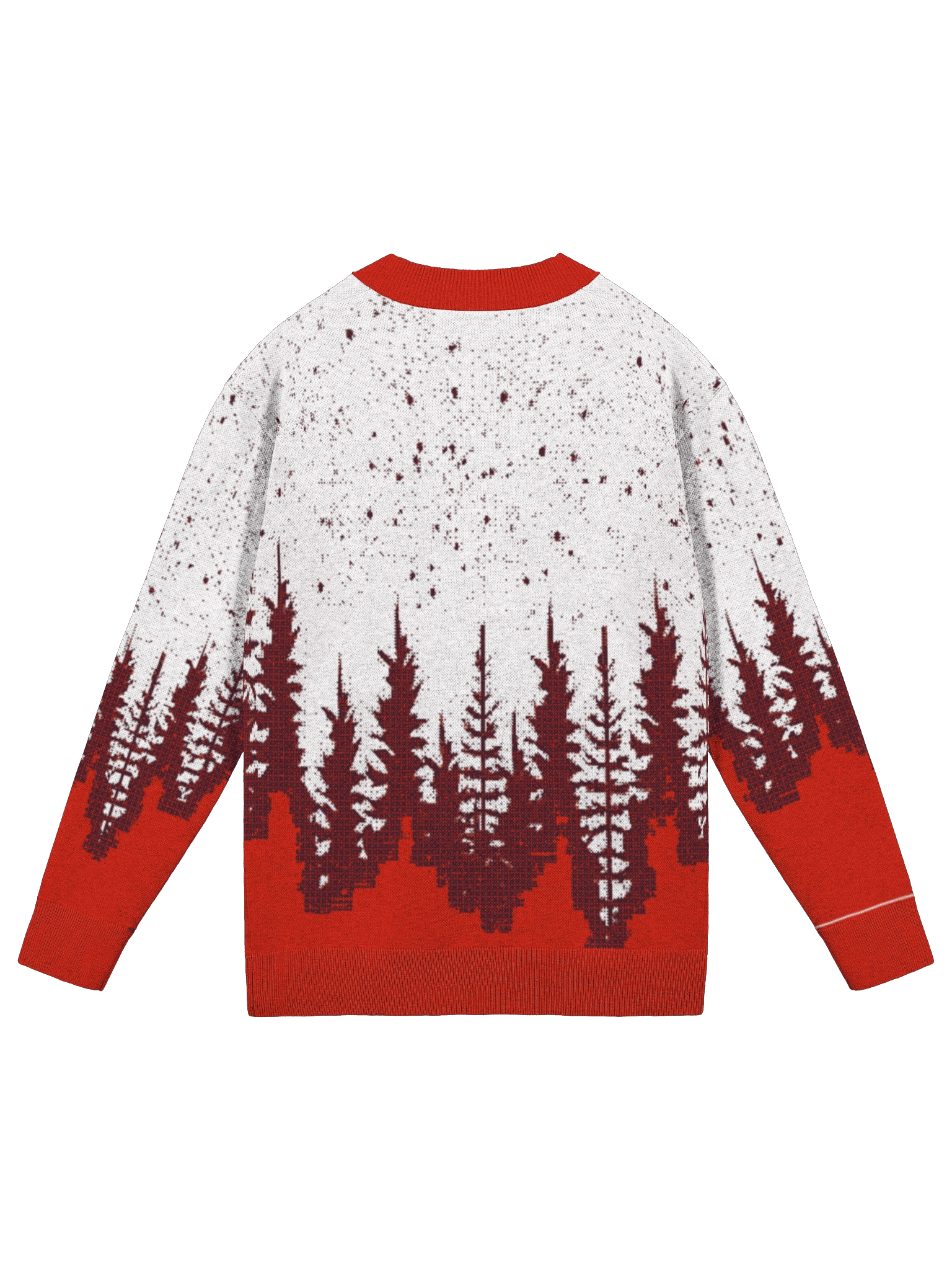 Aarpoo Red Christmas Tree Unisex Knitted Cardigan Without Pocket product image (6)
