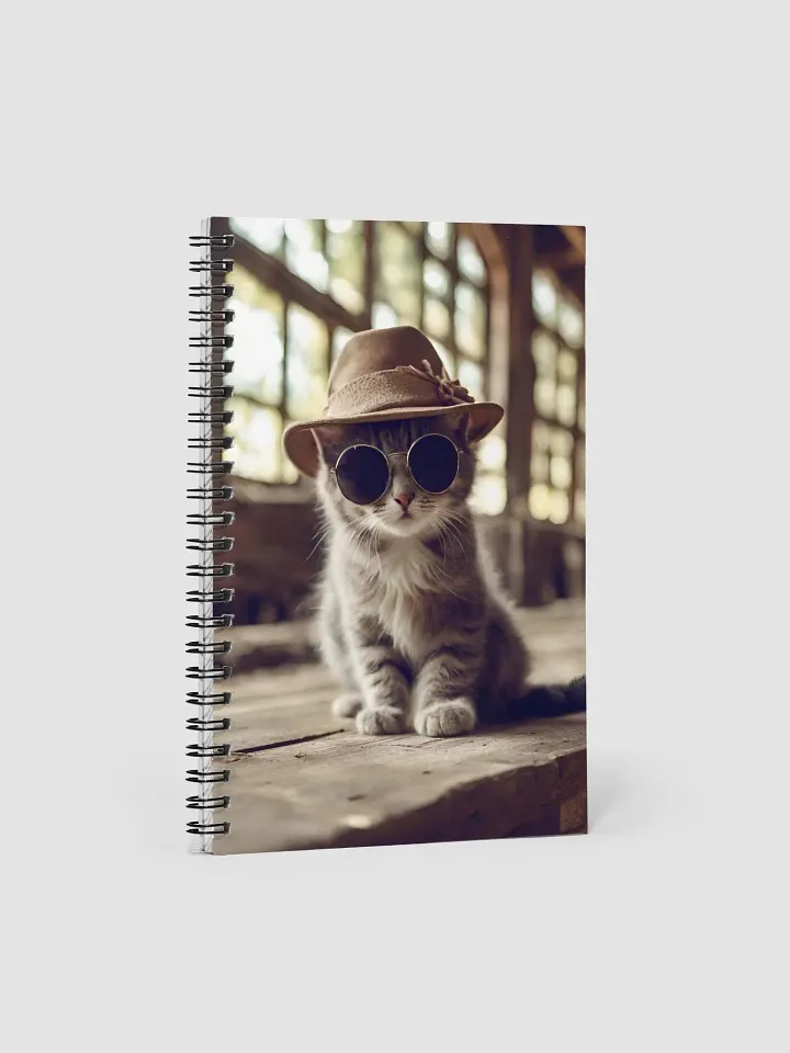 Undercover Kitty Spiral Notebook product image (1)