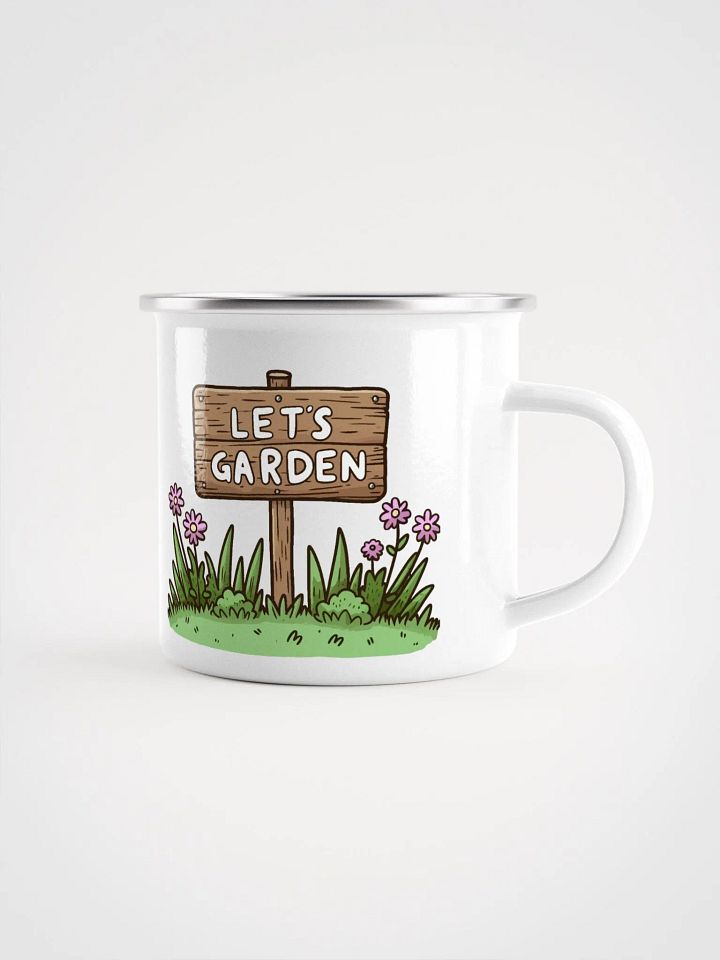 Let's Garden! Enamel Mug product image (1)