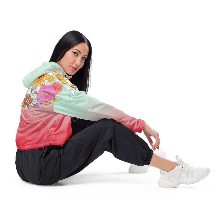 Flower Women's crop Windbreaker product image (4)