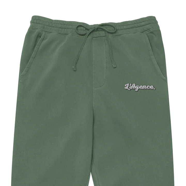 L'AGENCE EMBROIDERED SWEATPANTS ALPINE GREEN product image (1)